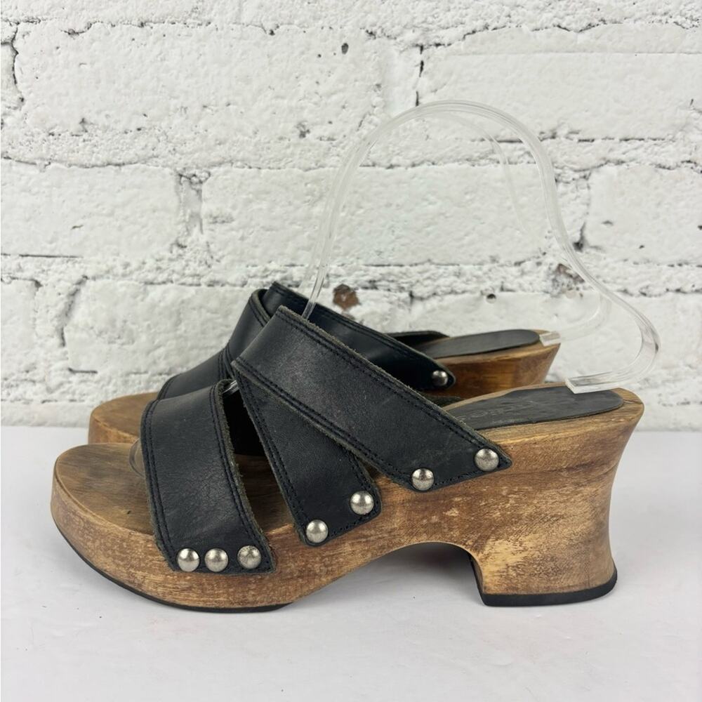 Vintage Candies Chunky Wooden Heels 8